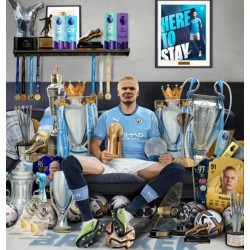 EspañolEl superdelantero noruego Haaland renueva contrato con el Manchester City hasta 2034